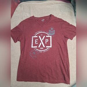 Express Red Graphic Short Sleeve Tee